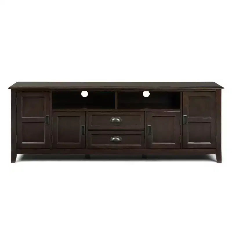 Portland TV Stand for TVs up to 80" Mahogany Brown - WyndenHall