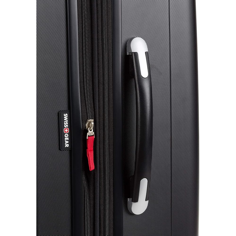 | SwissGear 7585 Hardside Expandable Luggage with Spinner Wheels, Black, 3-Piece Set (19/23/27) | Suitcases