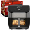 Instant Pot Vortex Plus 6QT Air Fryer with Odor Erase Technology,6-in-1 Functions that Crisps,Roasts, Broils,Dehydrates, Bakes &amp; Reheats, 100+In-App Recipes, from the Makers of Instant Pot,1700W,Black