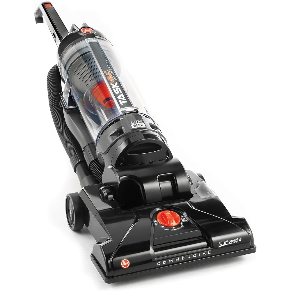 Hoover Commercial TaskVac Bagless Upright Vacuum Cleaner, Furniture Guard Lightweight HEPA Filtered Professional Grade Long-Lasting, 15 Pounds 35-Foot Long Cord, CH53010, BlackCordless VacuumIndustrial &amp; Scientific
