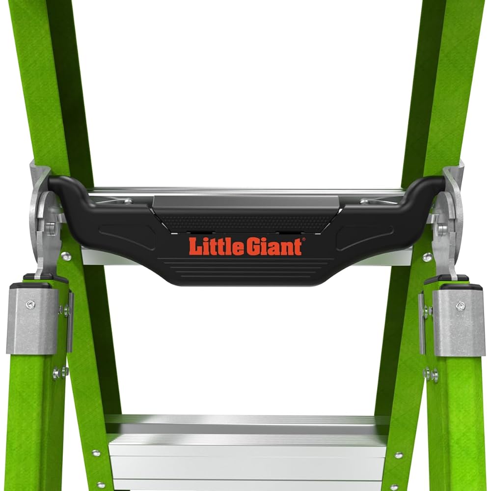 Little Giant Ladders, King Kombo 2.0 XT, Industrial, M6, 6 Ft. A Frame, 10 Ft. Extension, Fiberglass, Type 1AA, 375 lbs Weight Rating, (13936-071), Hi-viz Green
