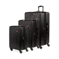 | SwissGear 8018 Expandable Luggage Set Hardside Spinner Wheels, Black, 3-Piece Set (20/24/27) | Suitcases