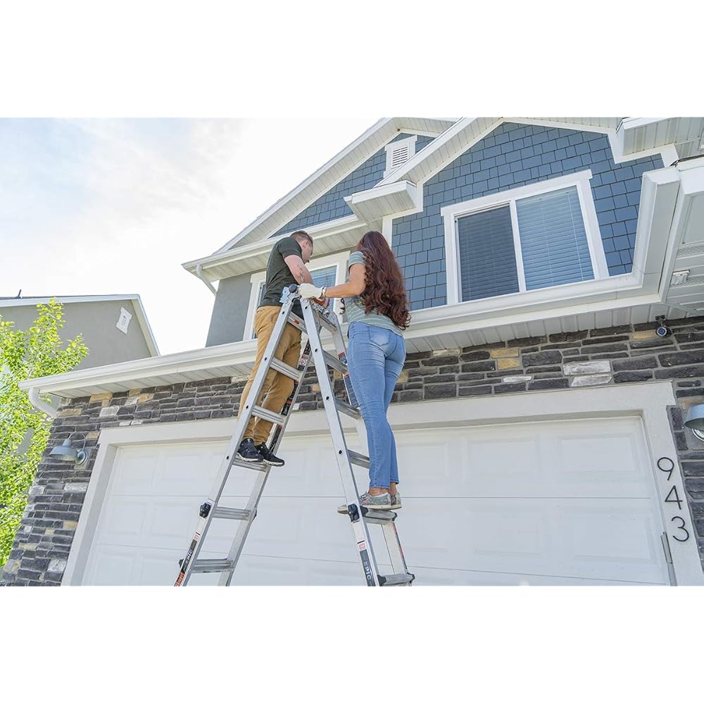 Little Giant Ladders, Epic, M26, 26 ft, Multi-Position Ladder, Aluminum, Type 1A, 300 lbs weight rating, (16826-818)