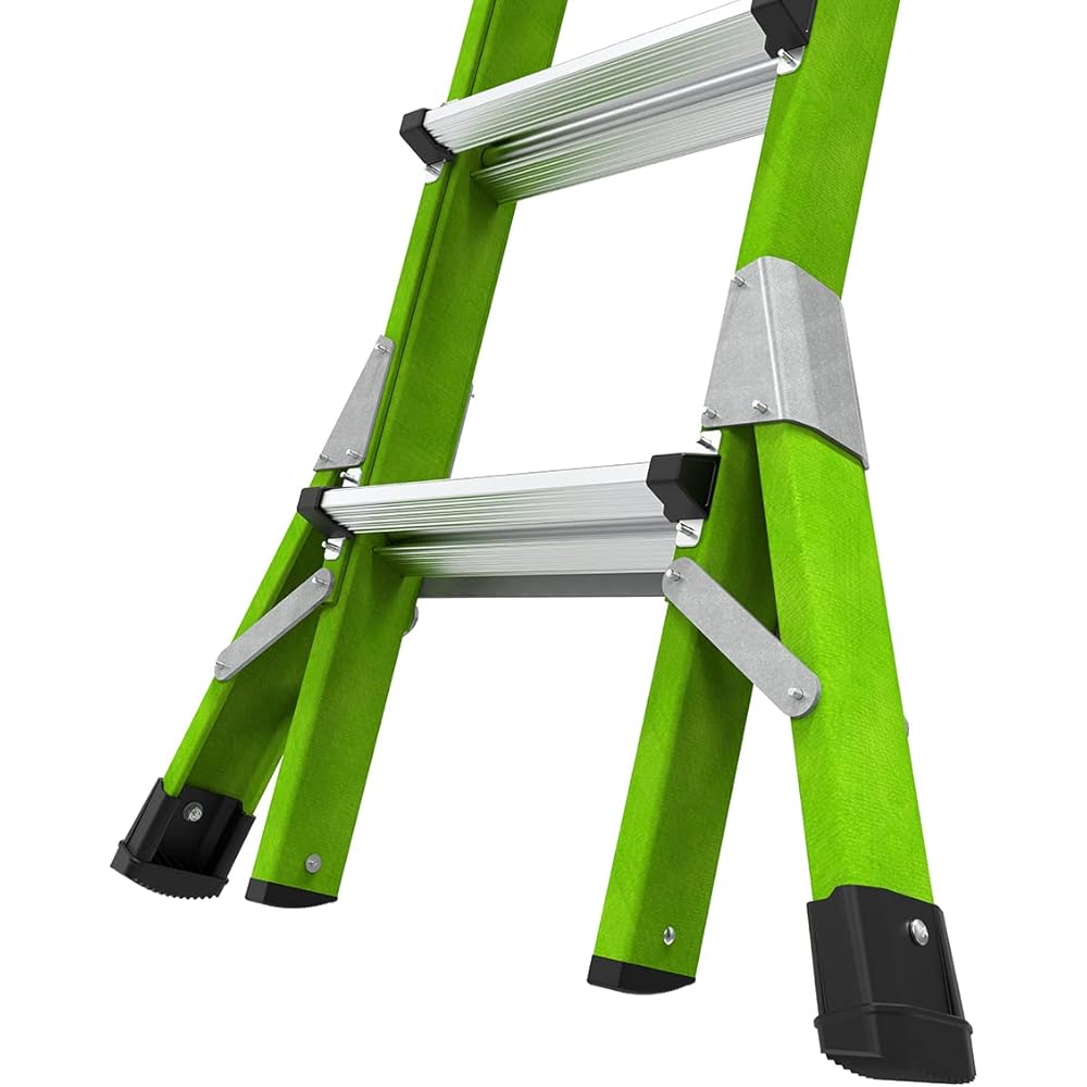 Little Giant Ladders Systems Conquest 2.0, M22, 22ft, Multi-Position Ladder, Fiberglass, Type 1A, 300 lbs Weight Rating, (17122-001), Green