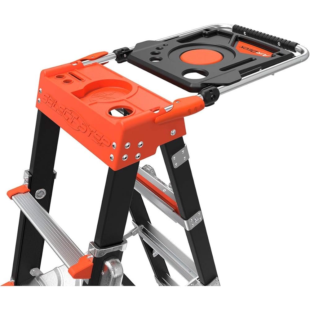 Little Giant Ladders, Select Step, 5-8 foot, Stepladder, Fiberglass, Type 1AA, 375 lbs weight rating, (15130-001) Little Giant Ladder