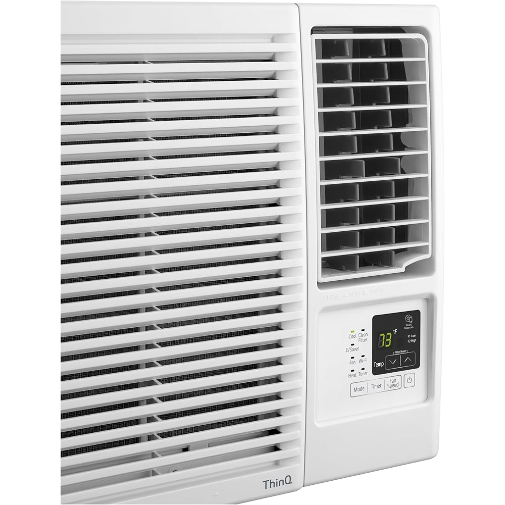 LG 7,600 BTU Window Air Conditioner Unit with Remote Control, 115V, White
