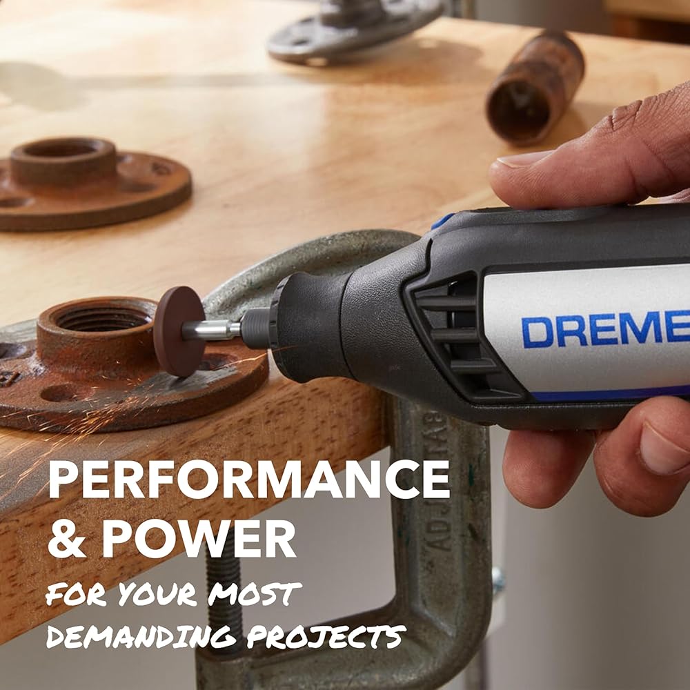 Dremel 4000-2/32 Variable Speed Rotary Tool Kit-Engraver, Polisher, and SanderPerfect for Cutting, Detail Sanding, Engraving, Wood Carving, and Polising2 Attachments &amp; 32 Accessories
