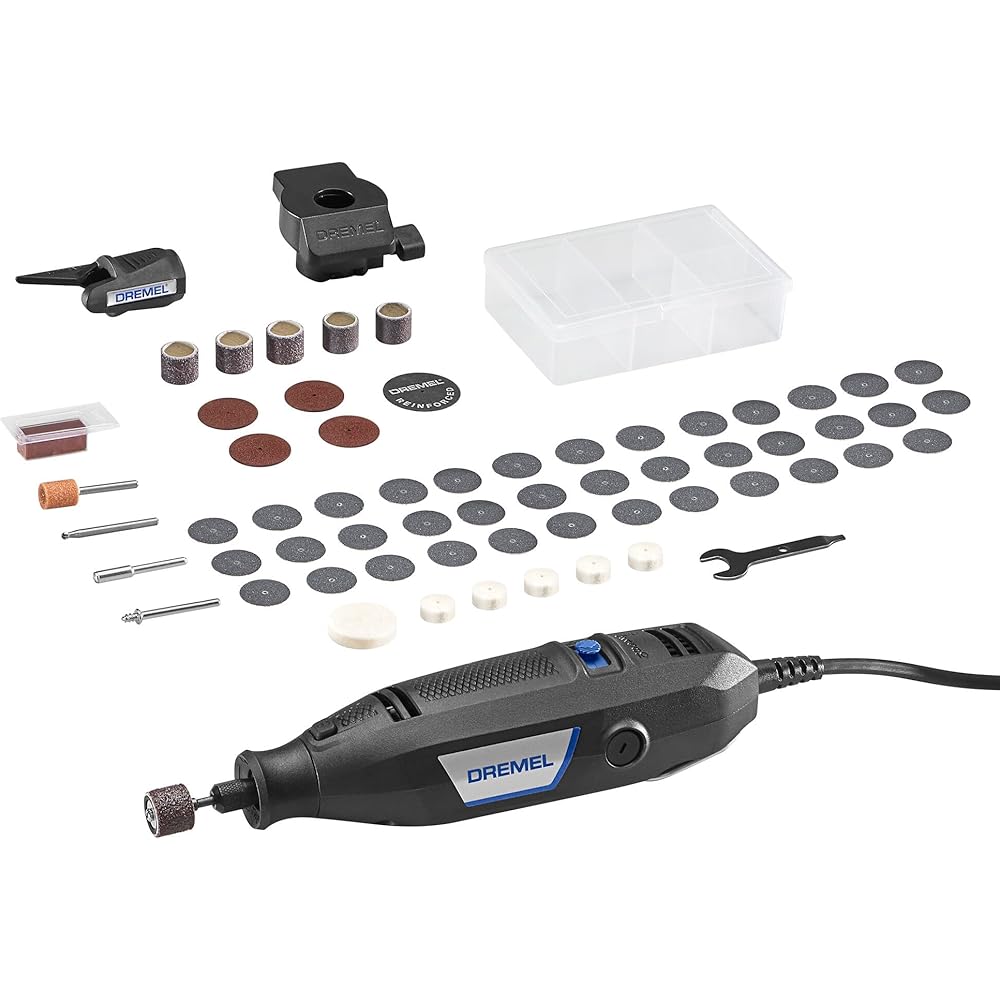 Dremel 3100-2/60 Variable Speed Rotary Tool Kit2 Attachments and 60 Accessories, Ideal for a Variety of Crafting and DIY ProjectsCutting, Sanding, Grinding, Polishing, Drilling, and Engraving