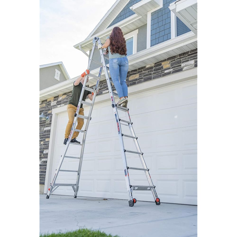 Little Giant Ladders, Epic, M26, 26 ft, Multi-Position Ladder, Aluminum, Type 1A, 300 lbs weight rating, (16826-818)
