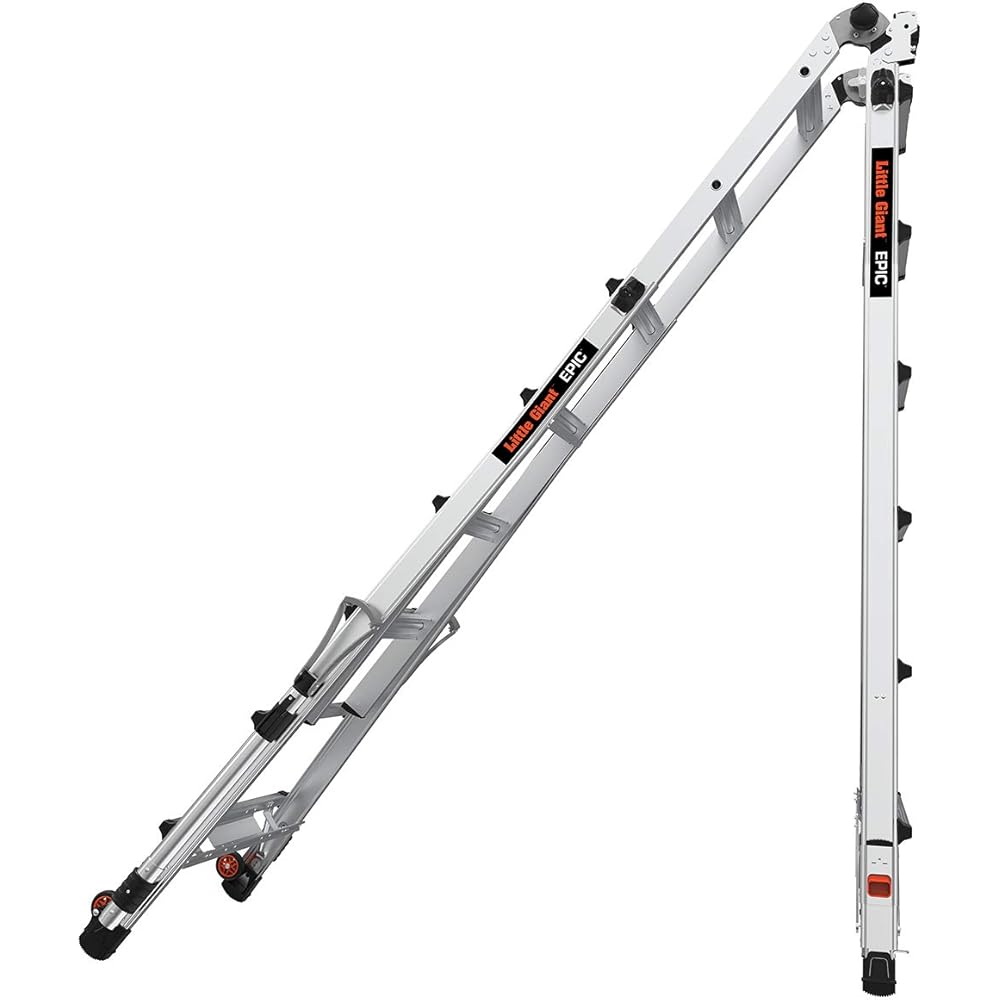 Little Giant Ladders, Epic, M26, 26 ft, Multi-Position Ladder, Aluminum, Type 1A, 300 lbs weight rating, (16826-818)