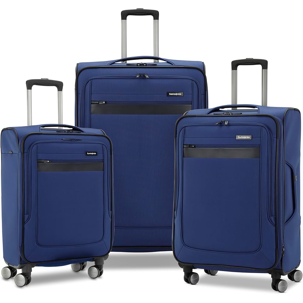 | Samsonite Ascella 3.0 Softside Expandable Luggage with Spinner Wheels, 3-Piece Set (20/24/28), Sapphire Blue | Suitcases