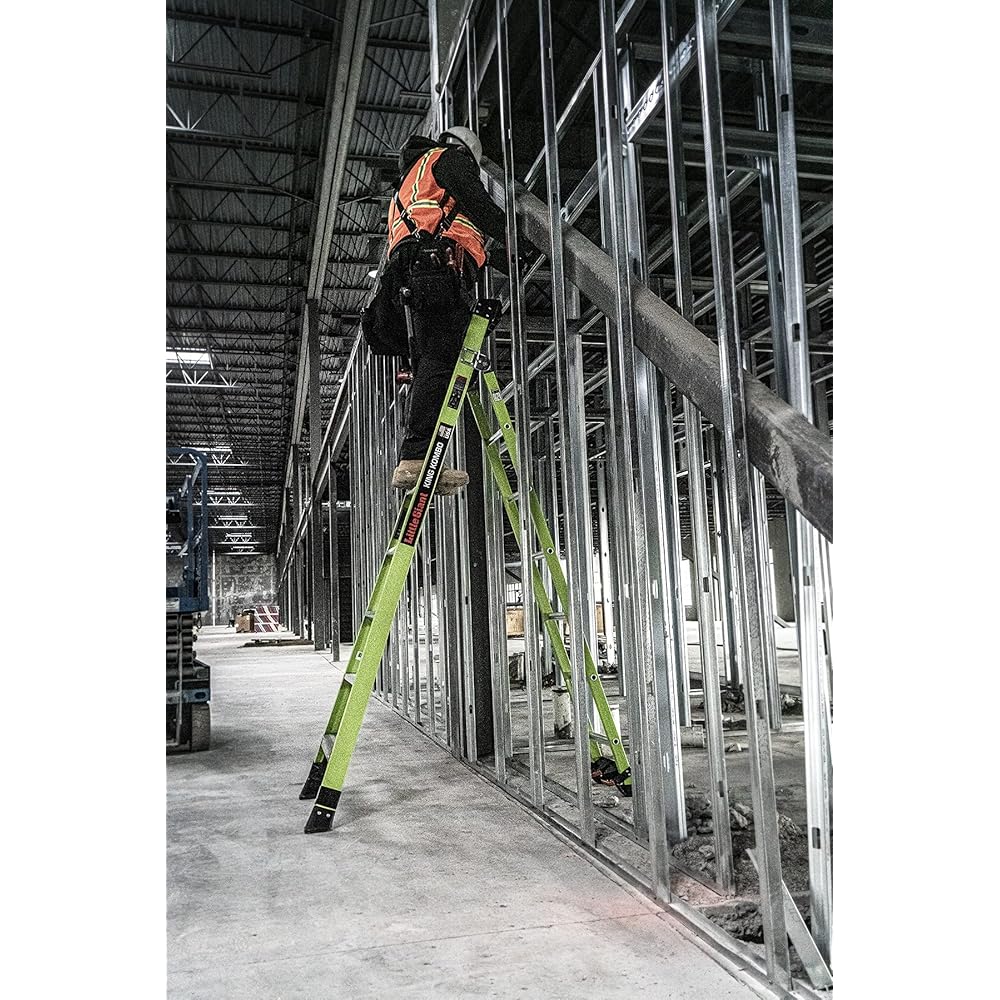 Little Giant Ladder Systems 13908-071 King Kombo 3-in-1 Ladder, 8 Ft, Green