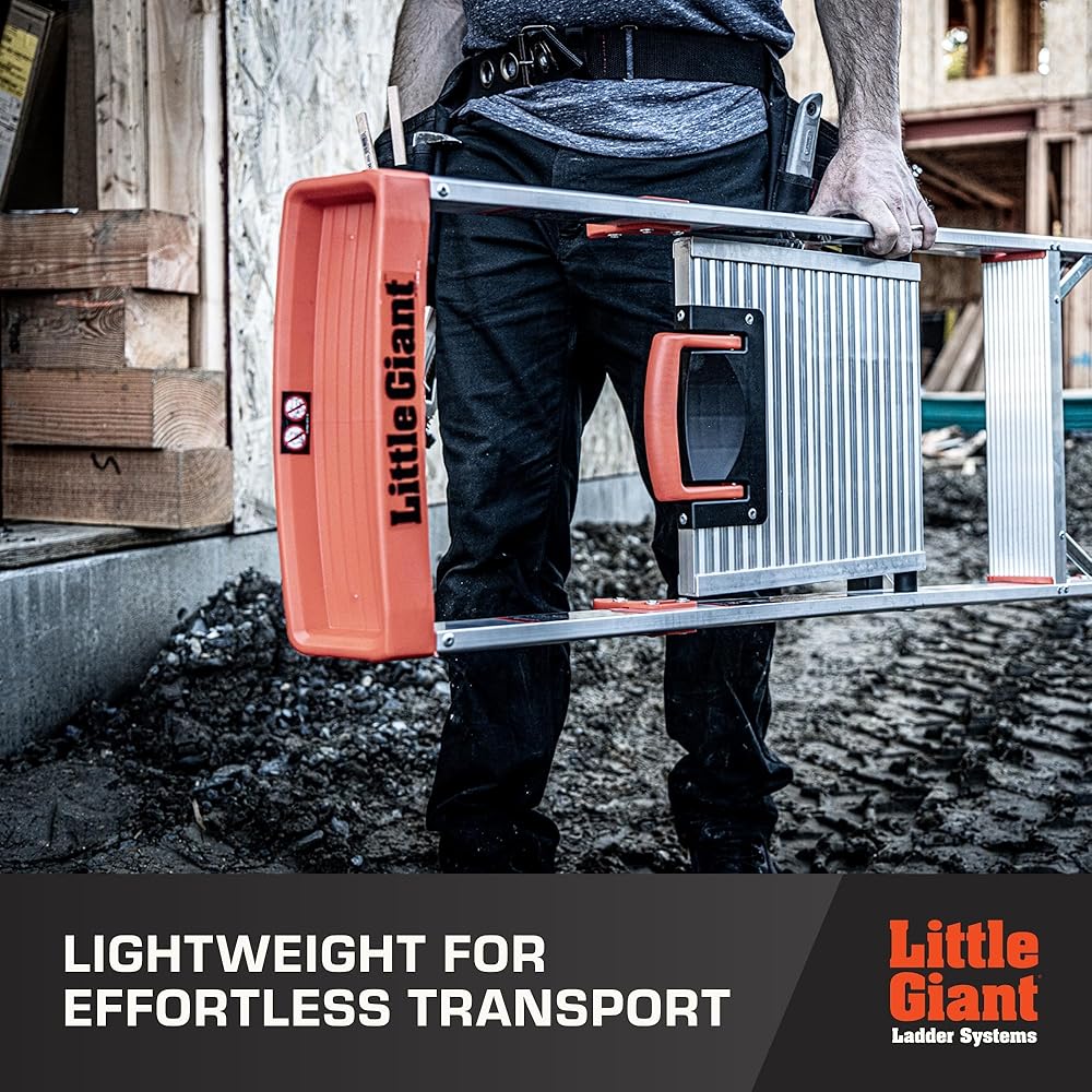 Little Giant Ladder Systems Flip-N-Lite, 5-Foot, Stepladder, Aluminum, Type 1A, 300 lbs Rated (15273-001)