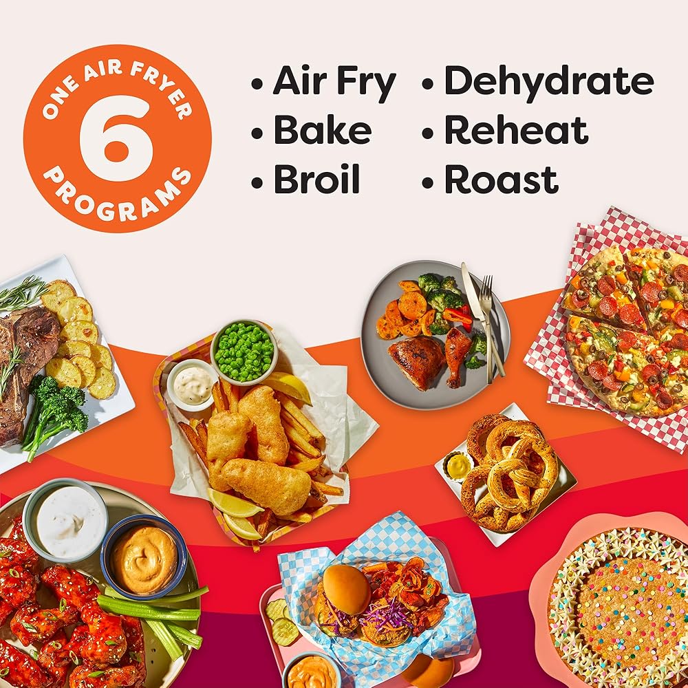 Instant Pot Vortex Plus 4QT Air Fryer, Custom Program Options, 6-in-1 Functions Crisps, Broils, Roasts, Dehydrates, Bakes, Reheats, 100+ In-App Recipes, from the Makers of Instant Pot, Stainless Steel