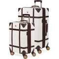| SwissGear 7739 Hardside Luggage Trunk with Spinner Wheels, White, 2-Piece Set (19/26) | Suitcases