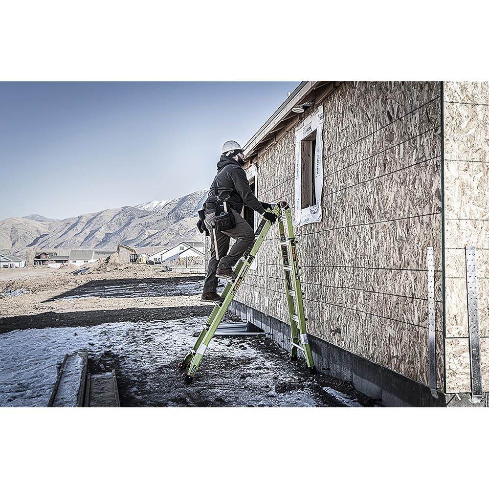 Little Giant Ladder Systems Dark Horse 2.0, M22, 22ft, Multi-Position Ladder, Fiberglass, Type 1A, 300 lbs Weight Rating, (16122-001)