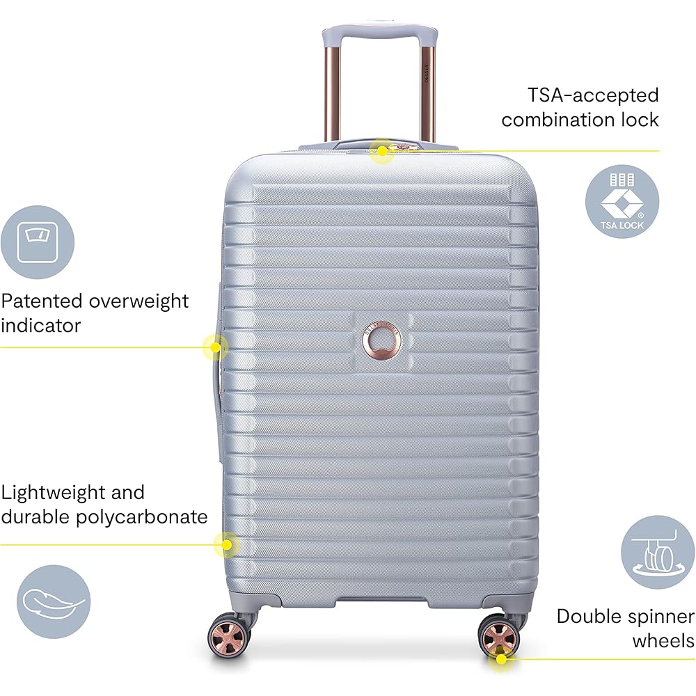 | DELSEY PARIS Cruise 3.0 Hardside Expandable Luggage with Spinner Wheels, Graphite, 3 Piece Set (20/24/28) | Suitcases