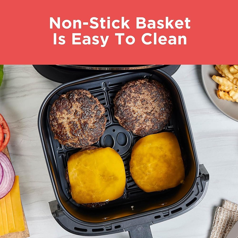 BLACK+DECKER Purifry 6QT Air Fryer, Crispy Deep Fried Taste without the Fat, Plus Bake, Dehydrate, and Keep Food Warm, Digital Touchscreen and Auto Shut-Off