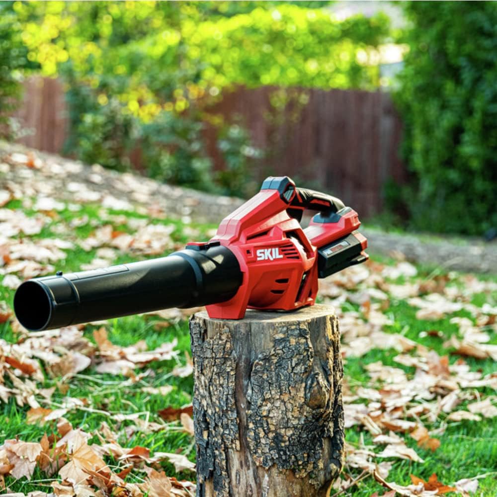 Skil CB7478C-11 PWR CORE 40 Brushless 40V 14%22 String Trimmer and Leaf Blower Combo Kit with 2.5Ah Battery and Charger &amp; SNR0001 Round Nozzle for Blower BL4713-10/BL4713C-11