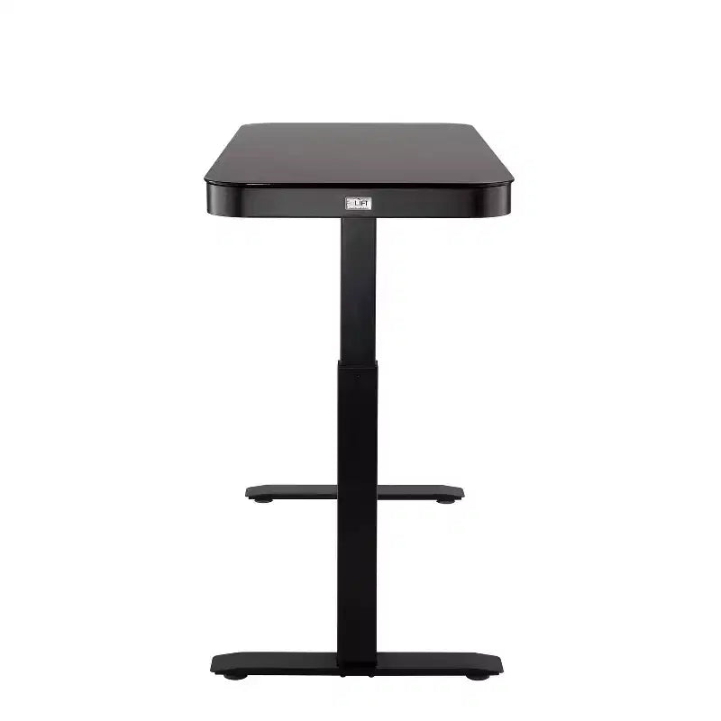 47 Airlift Tempered Glass Electric Standing Desktop Dual 2.4A USB Charging Port Height Adjustable - Seville Classics