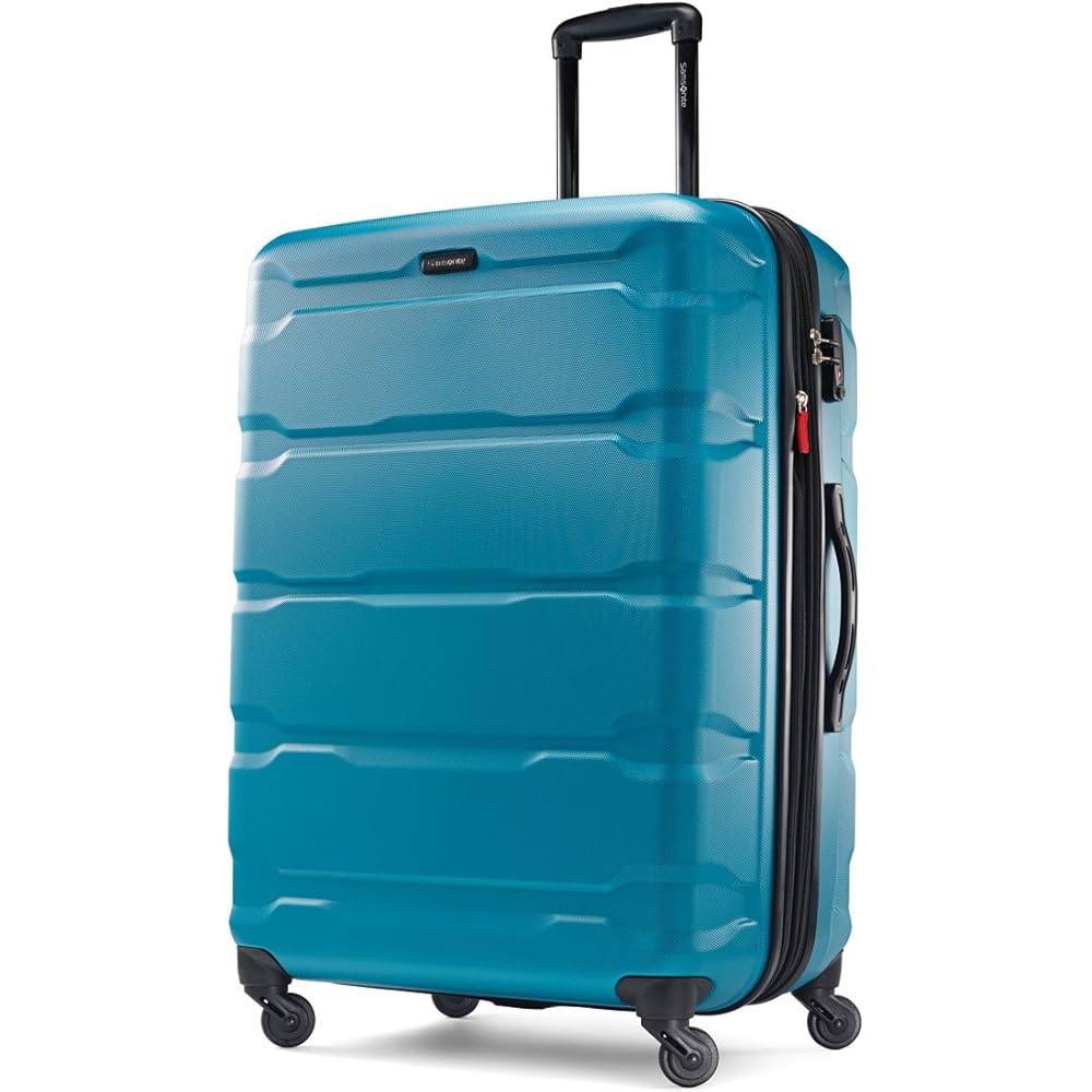 | Samsonite Omni PC Hardside Expandable Luggage with Spinner Wheels, Caribbean Blue, 3-Piece Set (20/24/28) | Suitcases