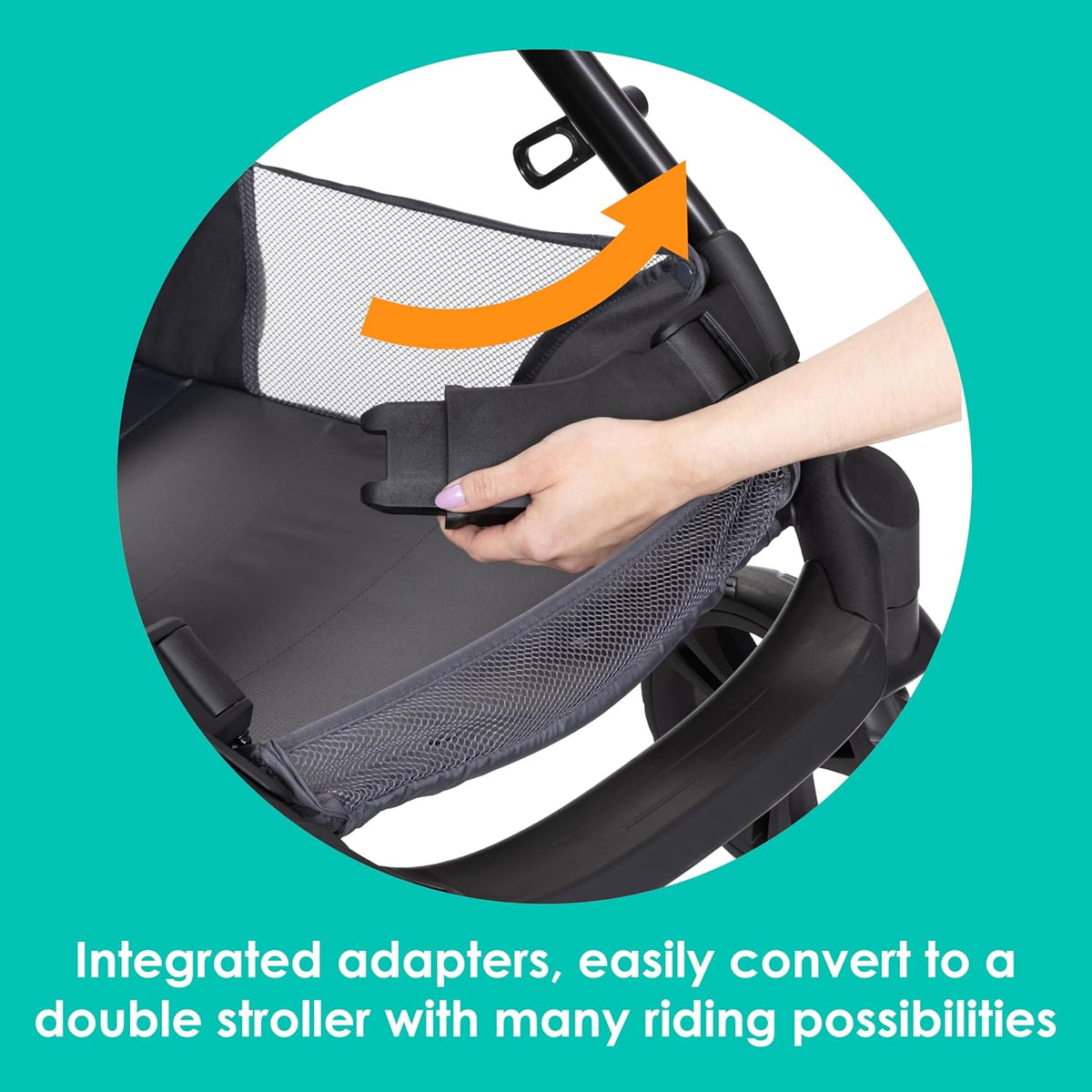 Baby Trend Morph Single to Double Modular Stroller, Dash Grey