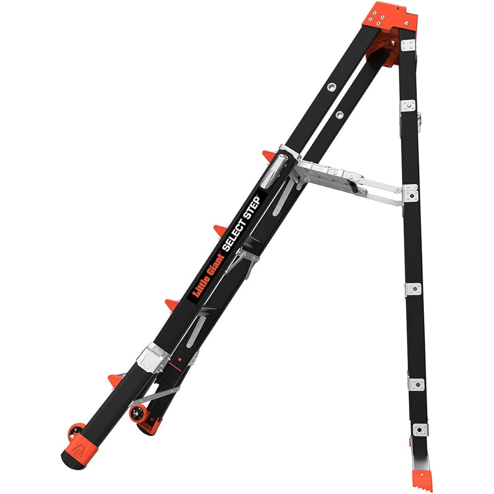 Little Giant Ladders, Select Step, 5-8 foot, Stepladder, Fiberglass, Type 1AA, 375 lbs weight rating, (15130-001) Little Giant Ladder