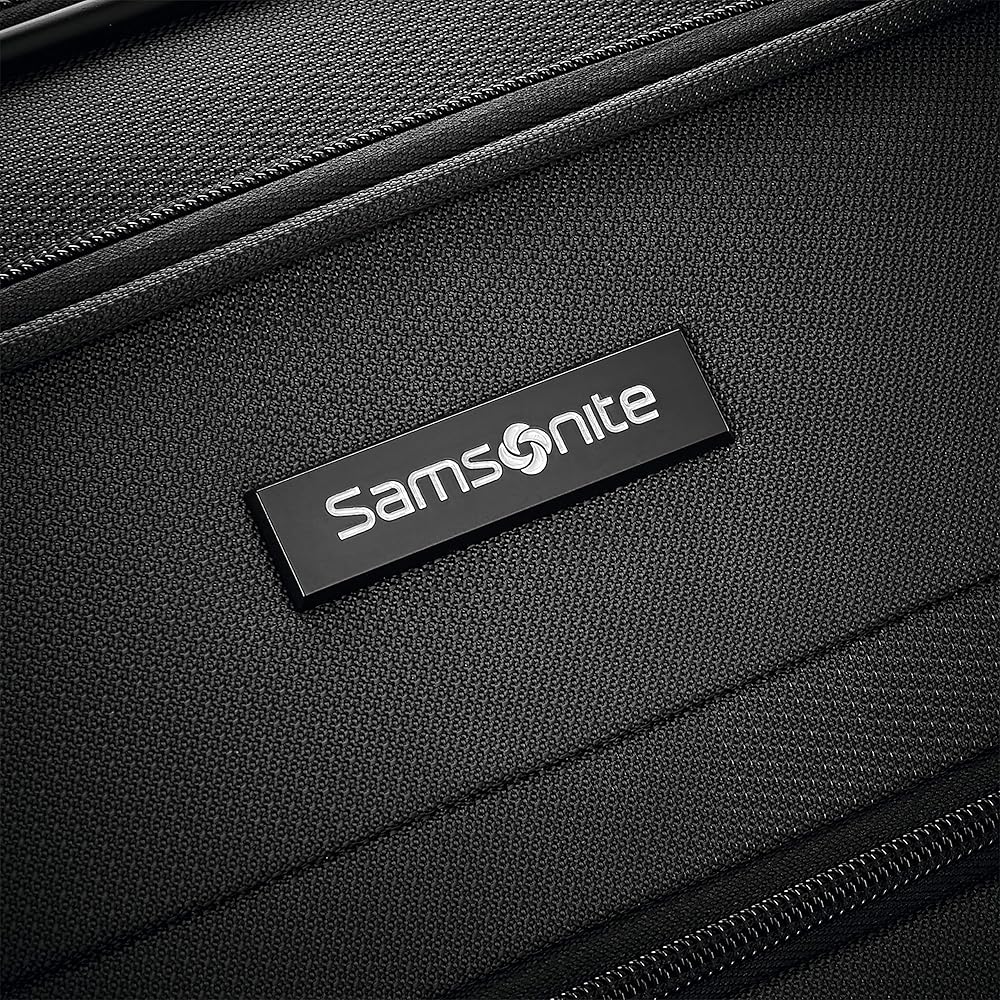 | Samsonite Ascella X Softside Expandable Luggage with Spinners, Black, 2PC SET (Carry-on/Medium) | Suitcases