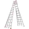 Little Giant Ladders, SkyScraper, M21, 11-21 Foot, Stepladder, Aluminum, Type 1A, 300 lbs Weight Rating, (10121),Gray