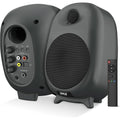 PyleUsa HiFi 60W Powered Bluetooth Bookshelf Monitor Speaker Set, Optical RCA Input, Bass/Treble Adjustable,Deep Bass, 3 Audio Mode,Studio Computer Desk Stereo System,Remote Control,Black PBKSR40