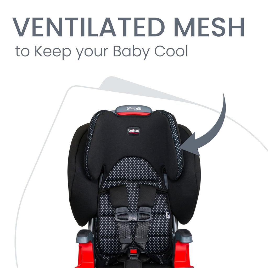 Britax Grow with You ClickTight Harness-2-Booster Car Seat, Cool Flow Gray