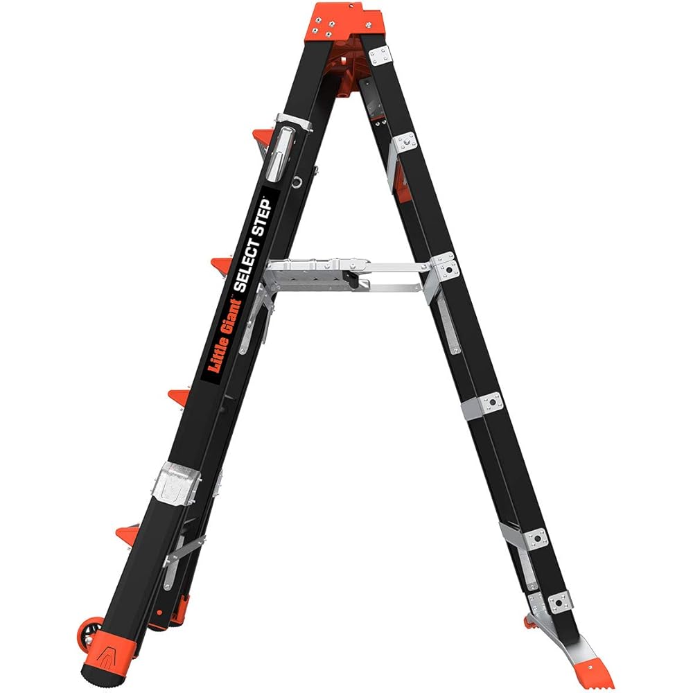 Little Giant Ladders, Select Step, 5-8 foot, Stepladder, Fiberglass, Type 1AA, 375 lbs weight rating, (15130-001) Little Giant Ladder