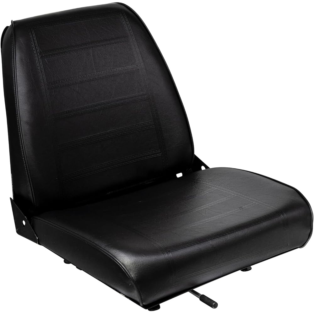 Wise Industrial WM682 Universal Bucket Seat Assembly, Black