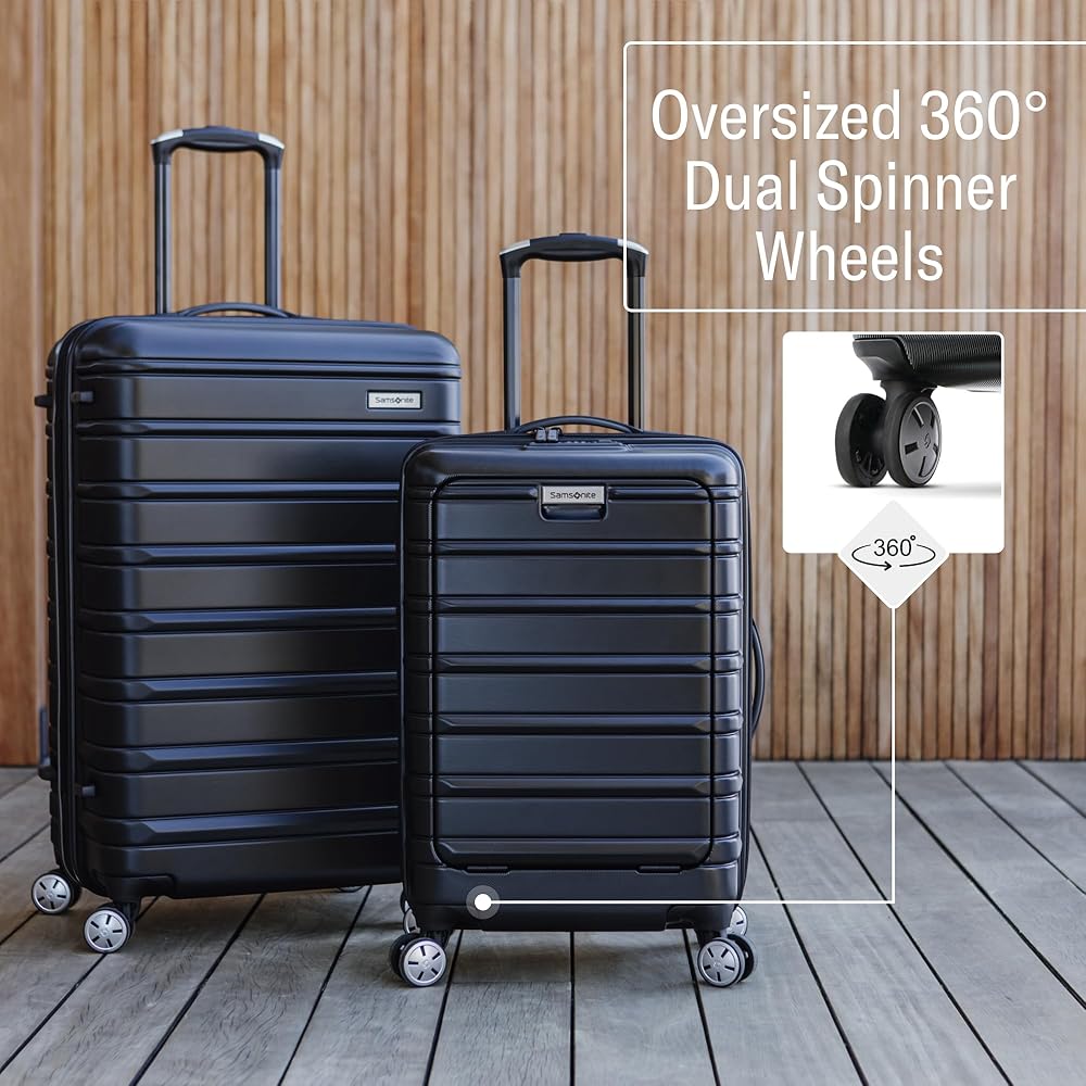 | Samsonite Omni 2 Hardside Expandable Luggage with Spinner Wheels, 3-Piece Set (19/24/28), Nova Teal | Suitcases