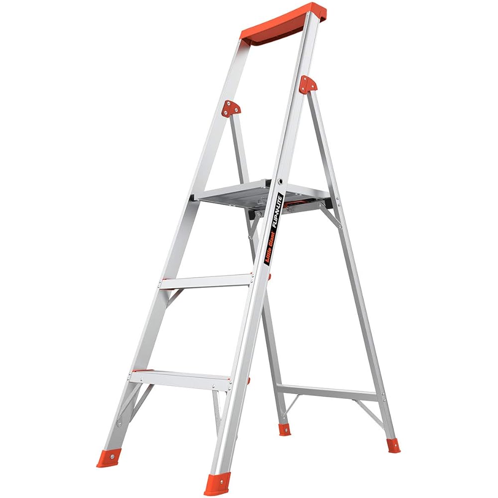 Little Giant Ladder Systems Flip-N-Lite, 5-Foot, Stepladder, Aluminum, Type 1A, 300 lbs Rated (15273-001)