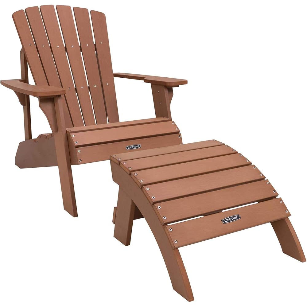 Lifetime 60245 Adirondack Ottoman, Brown