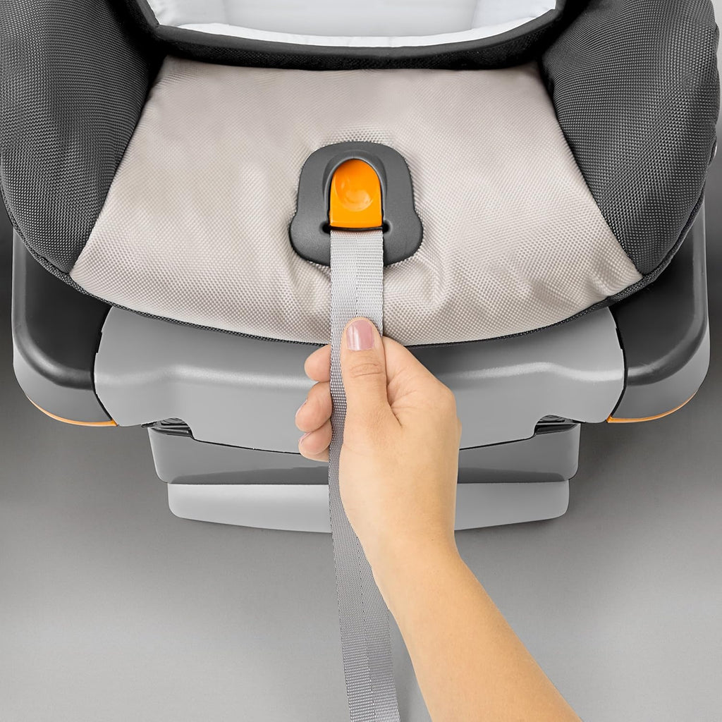 Chicco KeyFit® 30 Infant Car Seat and Base, Rear-Facing Seat for Infants 4-30 lbs., Infant Head and Body Support, Compatible with Chicco Strollers, Baby Travel Gear | Orion/Grey