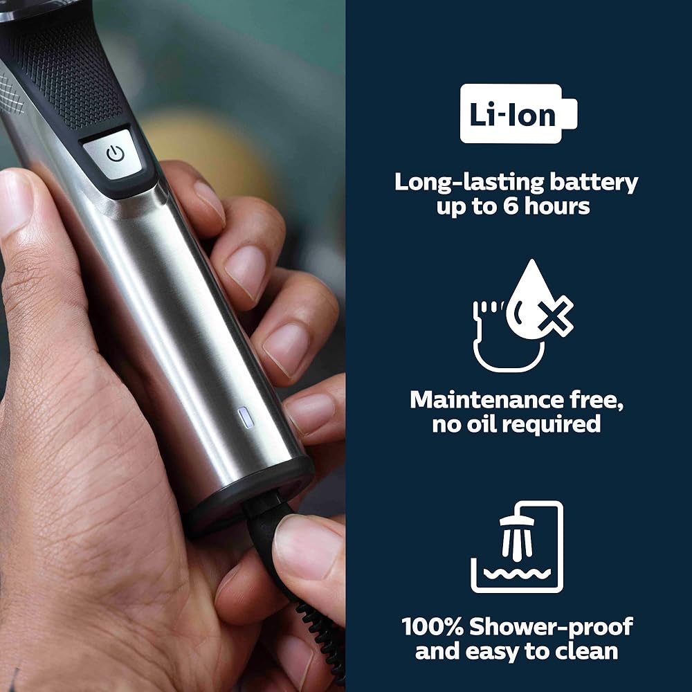 Philips Norelco Multigroom Series 9000-21 Piece Men's Grooming Kit for Beard, Body, face, Nose, Ear Hair Trimmer w/Premium Storage case, MG9510/60