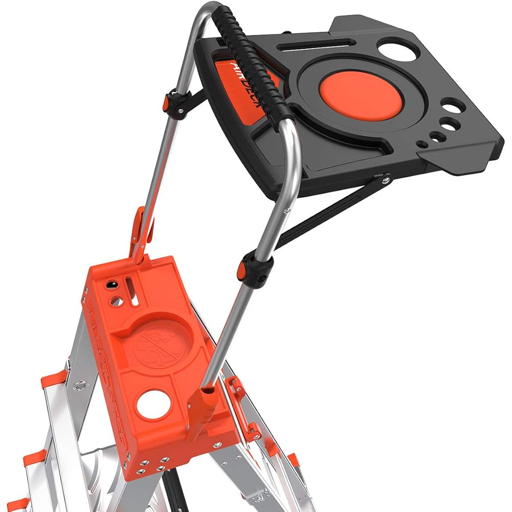 Little Giant Ladders, Select Step with AirDeck Accessory, 5-8 foot, Stepladder, Aluminum, Type 1A, 300 lbs weight rating, (15125-001) Stepladders