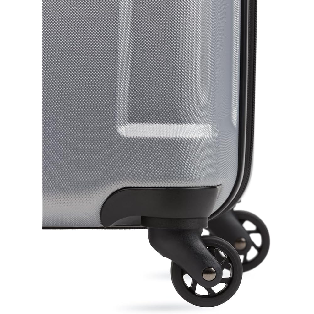 | SwissGear 3750 Hardside Expandable Luggage with Spinner Wheels, Silver, 3-Piece Set (20/24/27) | Suitcases