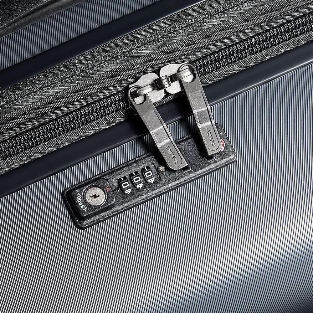 | DELSEY PARIS Cruise 3.0 Hardside Expandable Luggage with Spinner Wheels, Graphite, 3 Piece Set (20/24/28) | Suitcases