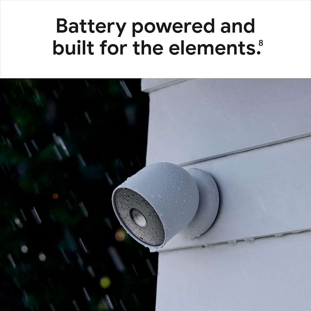 Google Nest Cam Outdoor or Indoor, Battery 2nd Generation 1 Pack