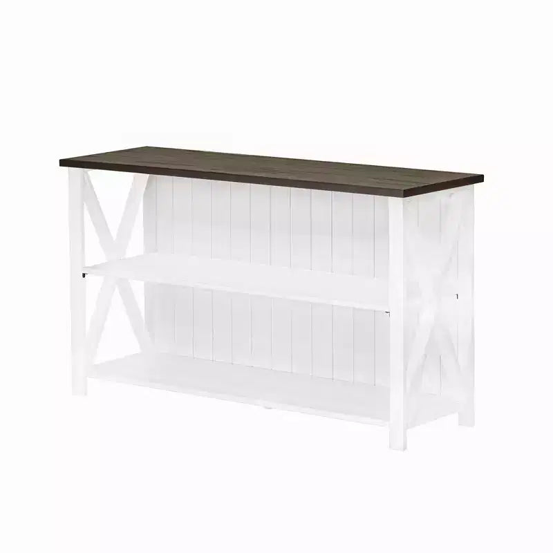 30 Solid Wood Farmhouse Storage Console Table - Saracina Home