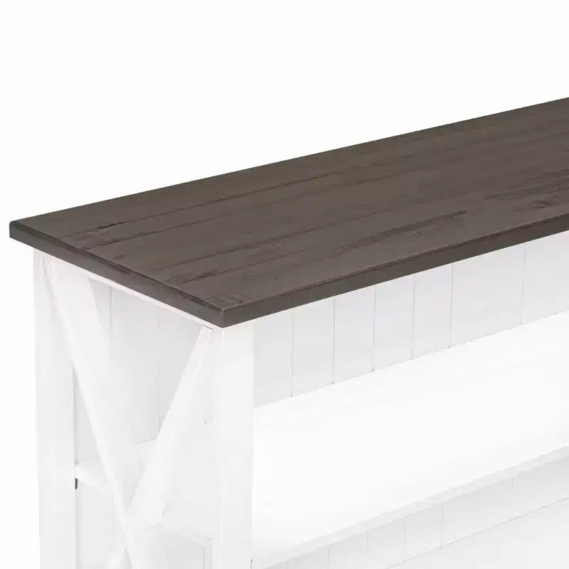 30 Solid Wood Farmhouse Storage Console Table - Saracina Home