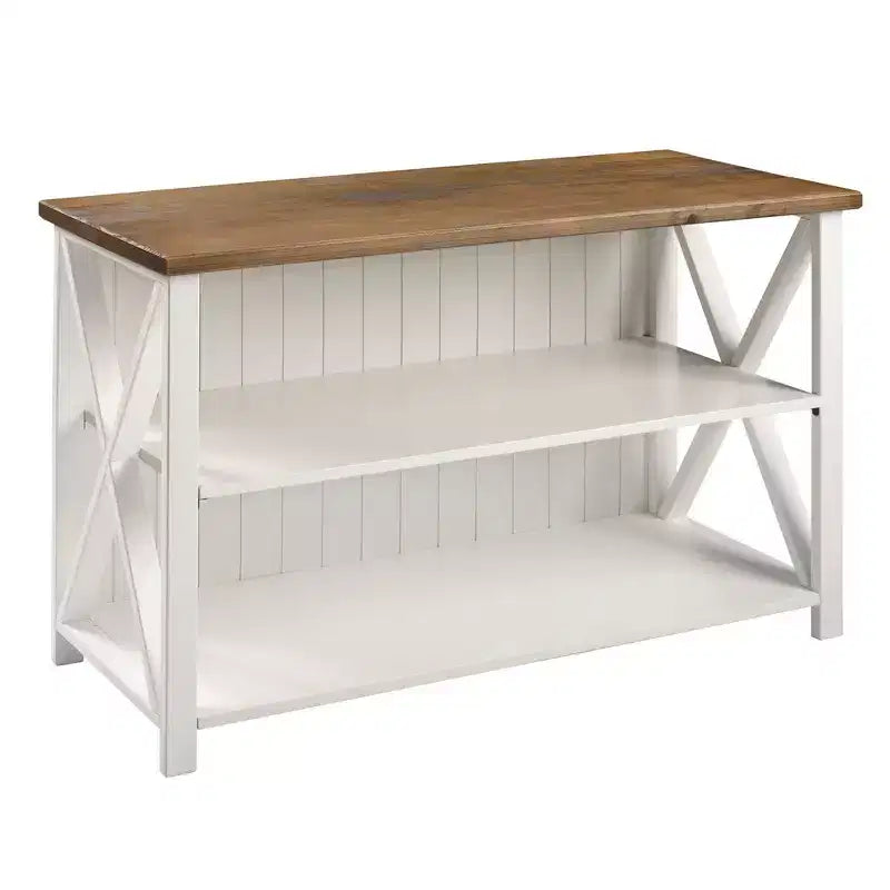 30 Solid Wood Farmhouse Storage Console Table - Saracina Home