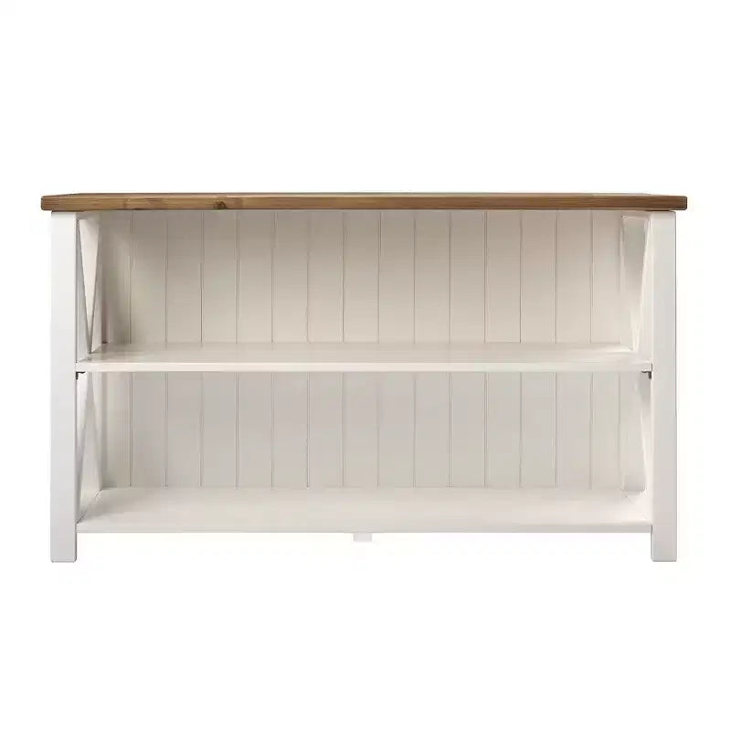 30 Solid Wood Farmhouse Storage Console Table - Saracina Home