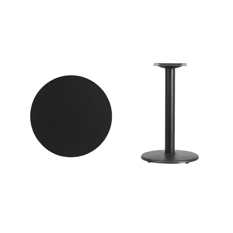 Flash Furniture 24'' Round Laminate Table Top with 18'' Round Table Height Base