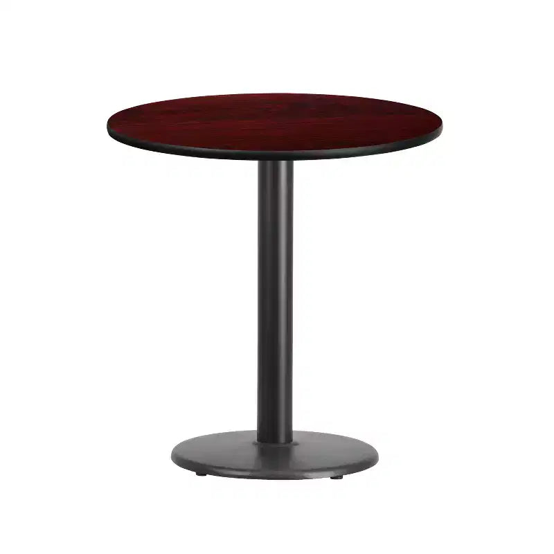 Flash Furniture 24'' Round Laminate Table Top with 18'' Round Table Height Base