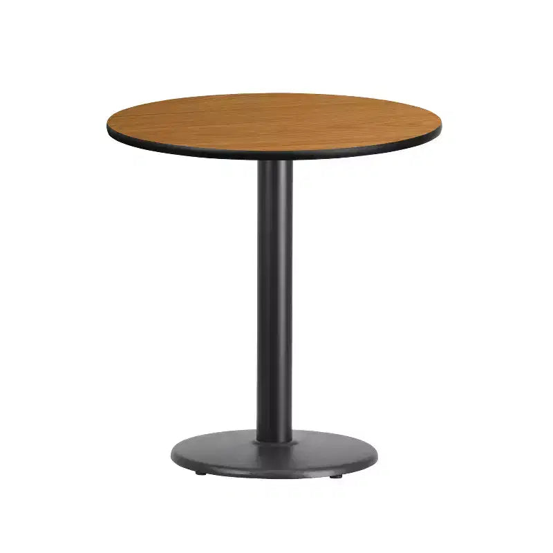 Flash Furniture 24'' Round Laminate Table Top with 18'' Round Table Height Base