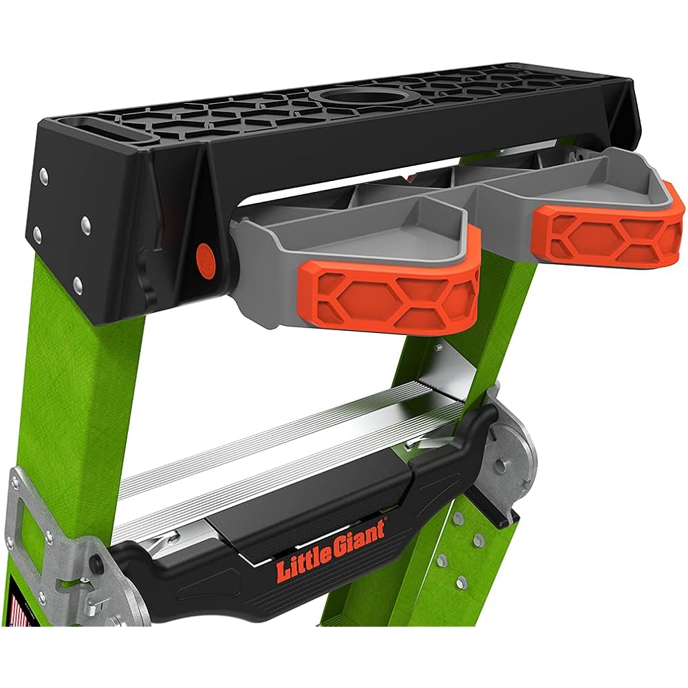 Little Giant Ladder Systems 13908-071 King Kombo 3-in-1 Ladder, 8 Ft, Green